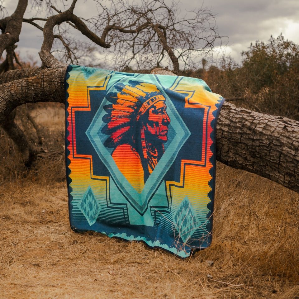 Sitting Bull Blanket Steven Paul Judd